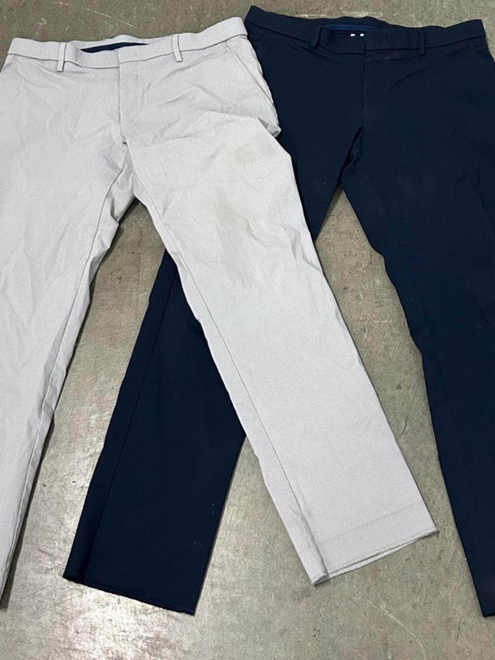 Tommy Hilfiger men’s dress up pants in Navy and Light Gray